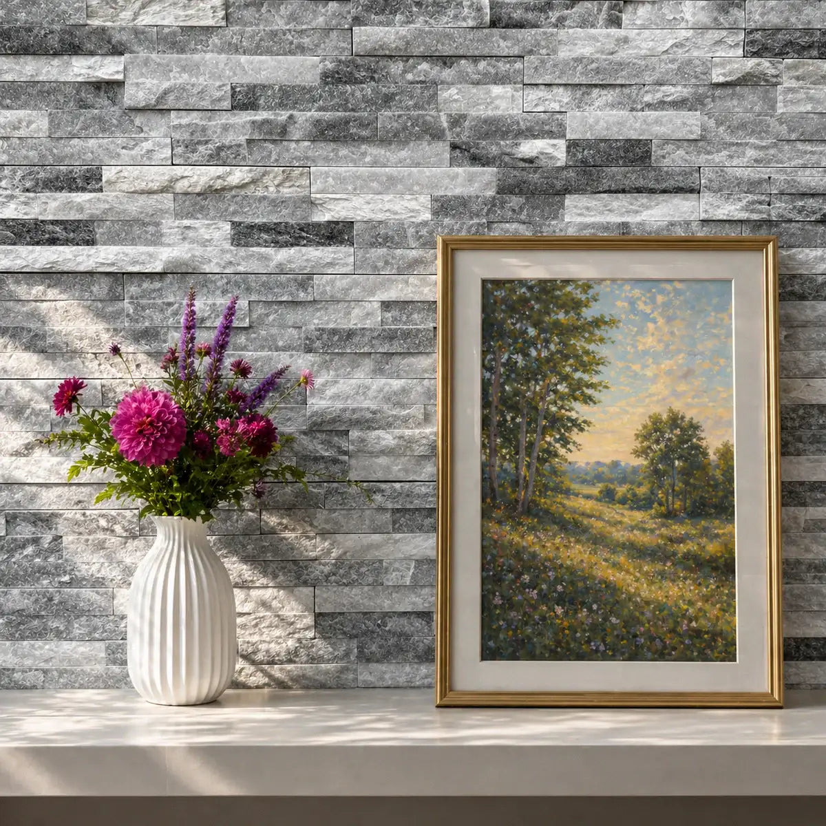 【中古】Weeping Tile cold snap CD Ice Grey Sparkle Quartz Split Face Tiles 360 x 100 | Paving Slabs UK