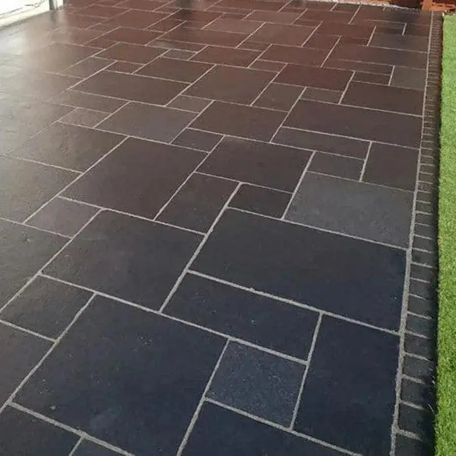 Cheap Paving Slabs Kadapha Black Limestone Patio Slabs Paving Slabs UK
