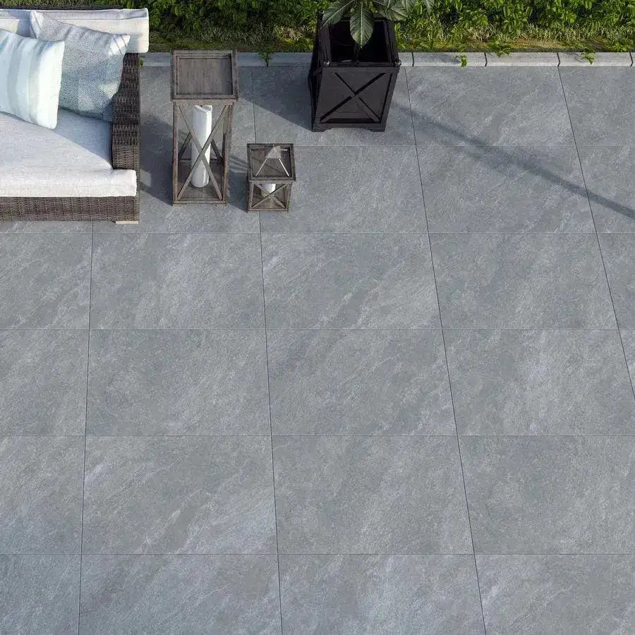 Brownhill Dark Grey Porcelain Paving Slabs 900 x 600 Paving Slabs UK
