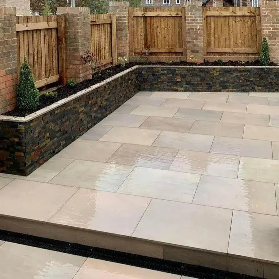 Raj Green Porcelain Paving Slabs 900 x 600