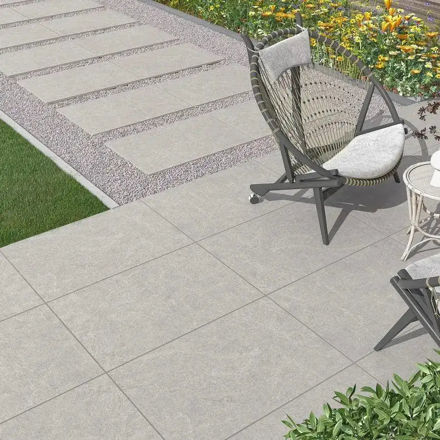 Station Grey Porcelain Paving Slabs 900 x 600 Paving Slabs UK