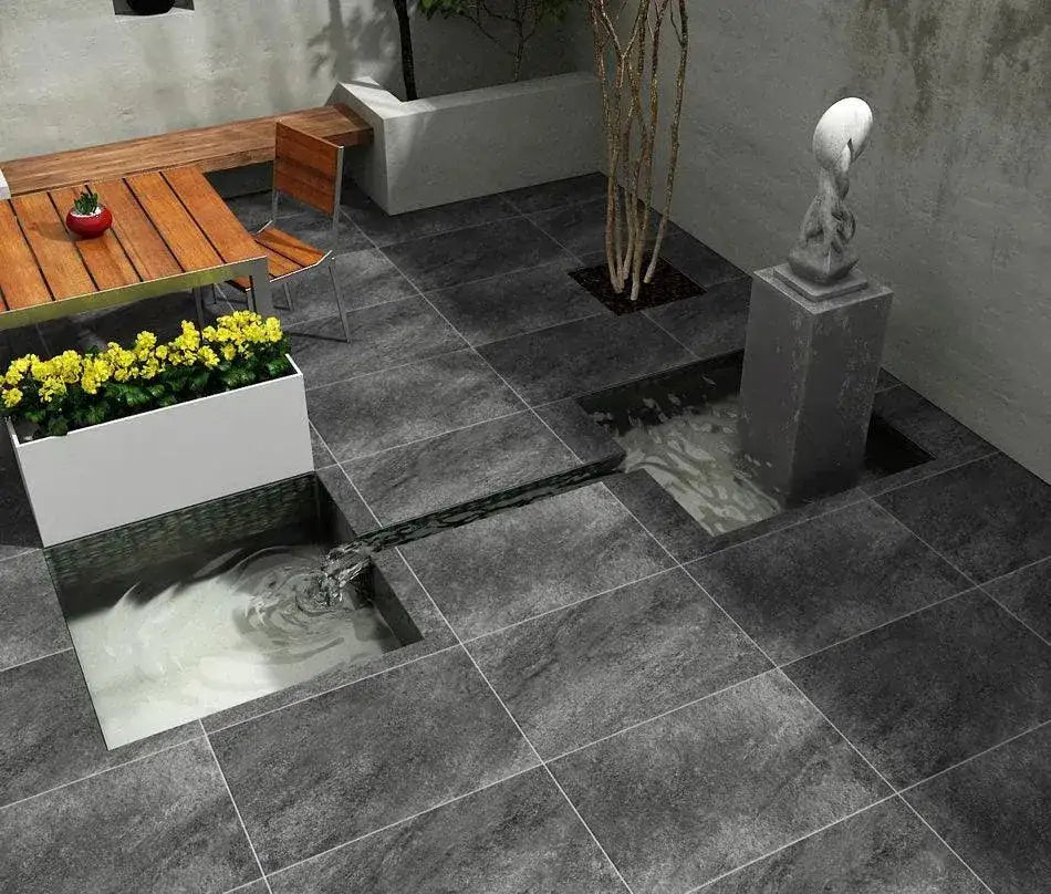 Hammerstone Black Porcelain Paving Slabs 900 x 600 Paving Slabs UK