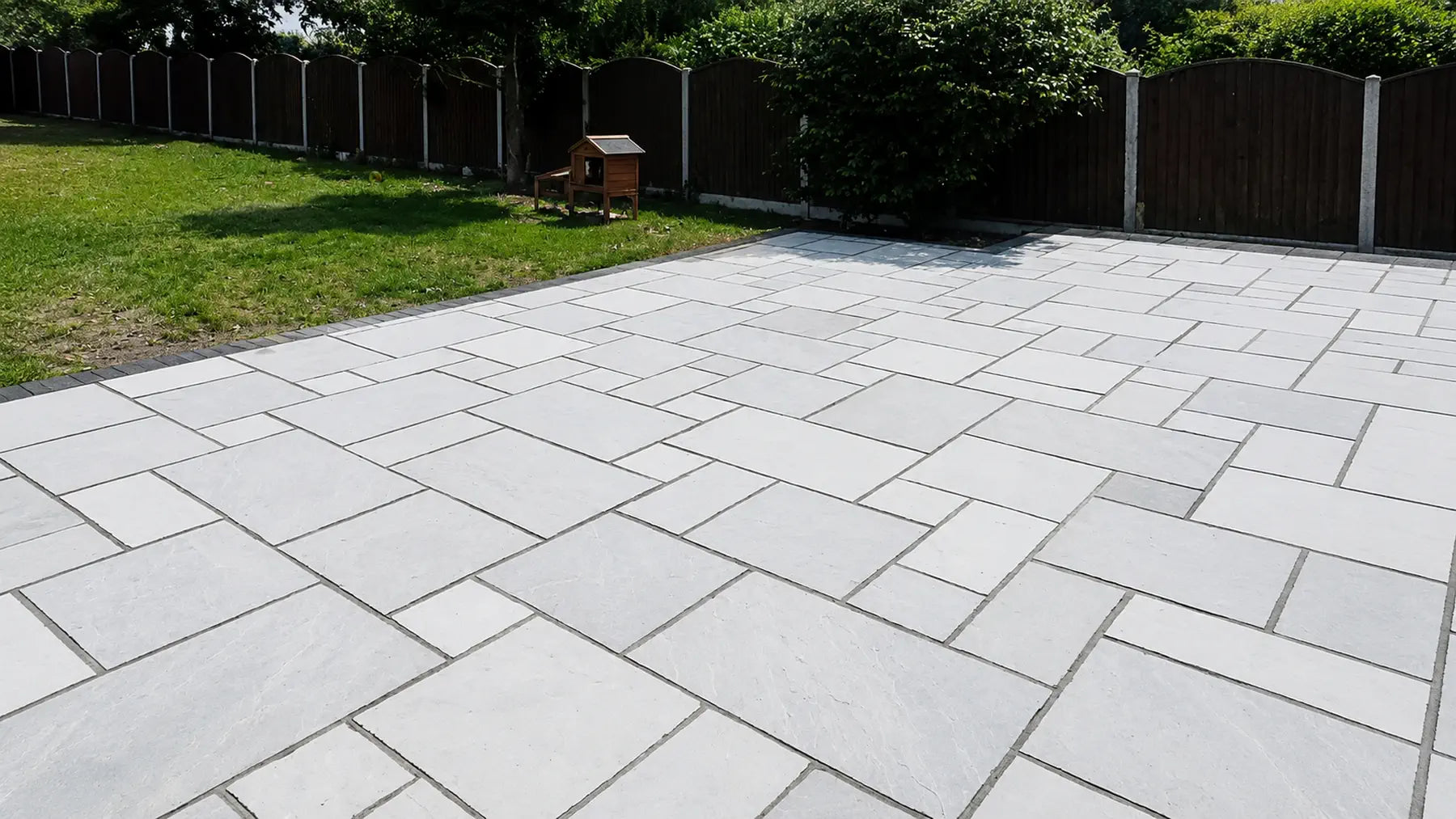 Indian sandstone patio