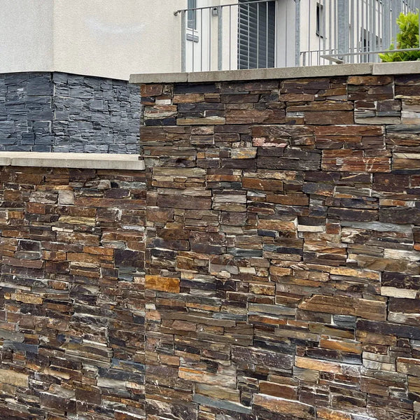 Multi Coloured Cladding Stone Cladding Z Tiles & Clad Panels - Factory Direct UK Supply - multi ...