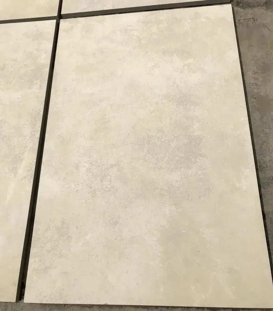 Beige Porcelain Paving Slabs Cement Effect 900 x 600 Paving Slabs UK