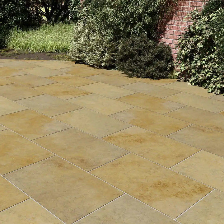 Beige Limestone Porcelain Paving Tiles 900x600x20 From £18.59/m2 ...