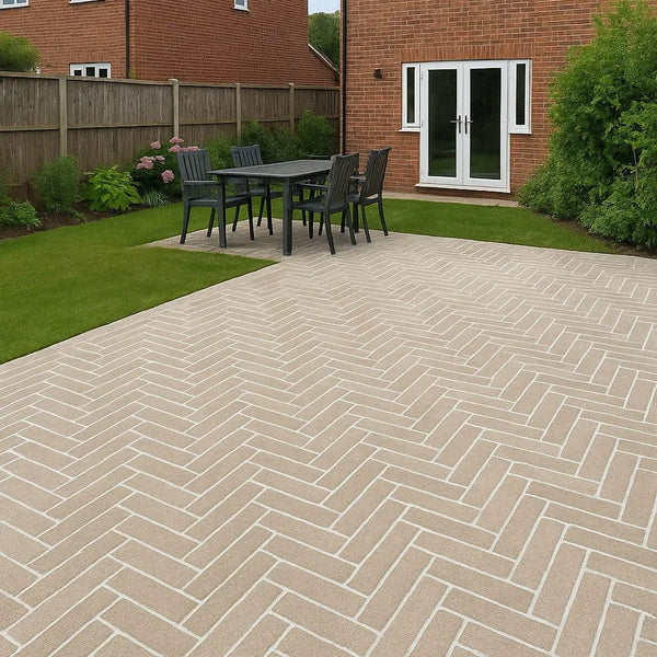 Dijon limestone honed tumbled pavers