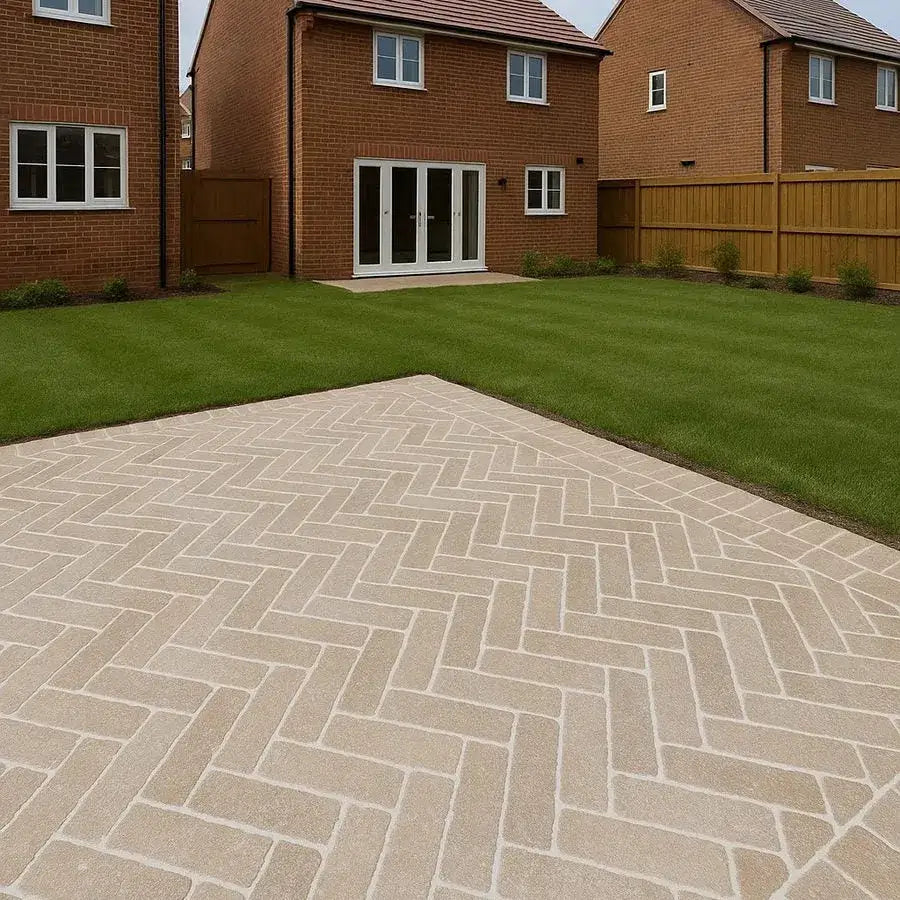 Dijon Limestone Honed & Tumbled Outdoor Pavers 200x50x40 £53.99/m²