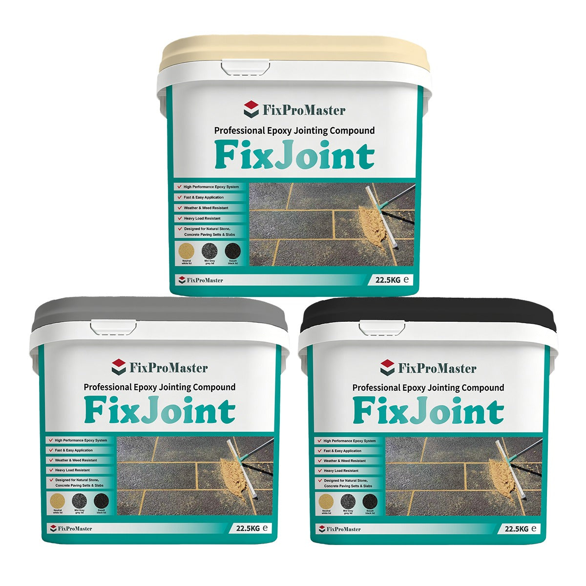High-Performance Two-Part Epoxy Paving Grout 22.5kg - FixJoint | Paving ...