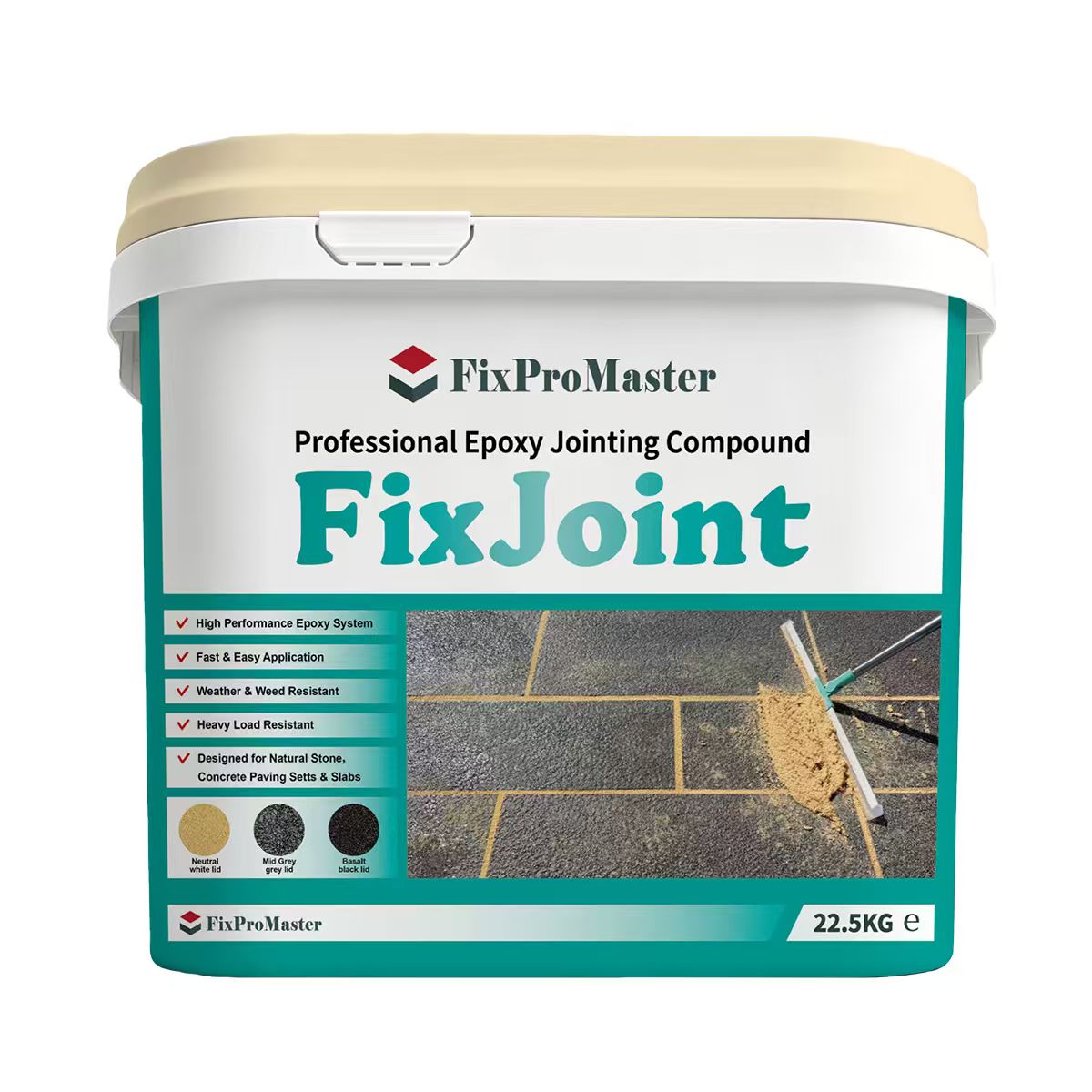 High-Performance Two-Part Epoxy Paving Grout 22.5kg - FixJoint | Paving ...