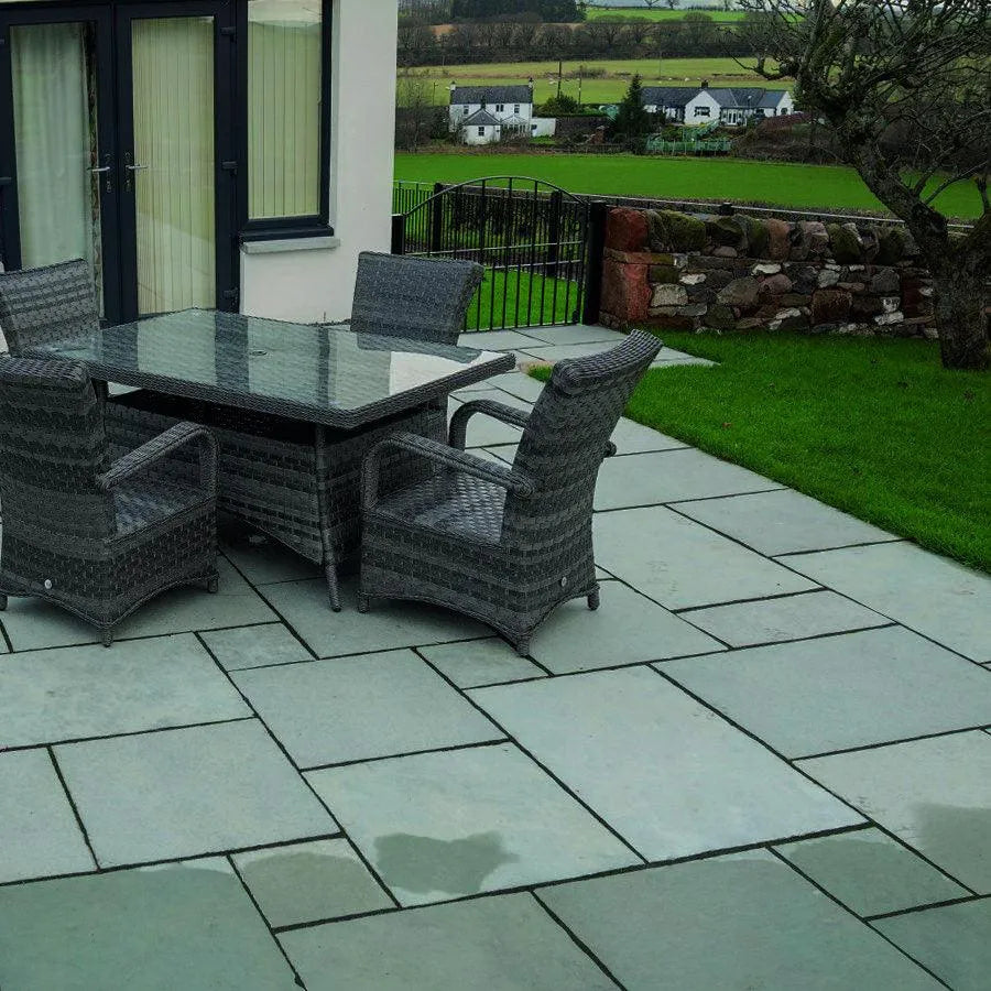 Kota Blue Limestone Paving Patio Sawn