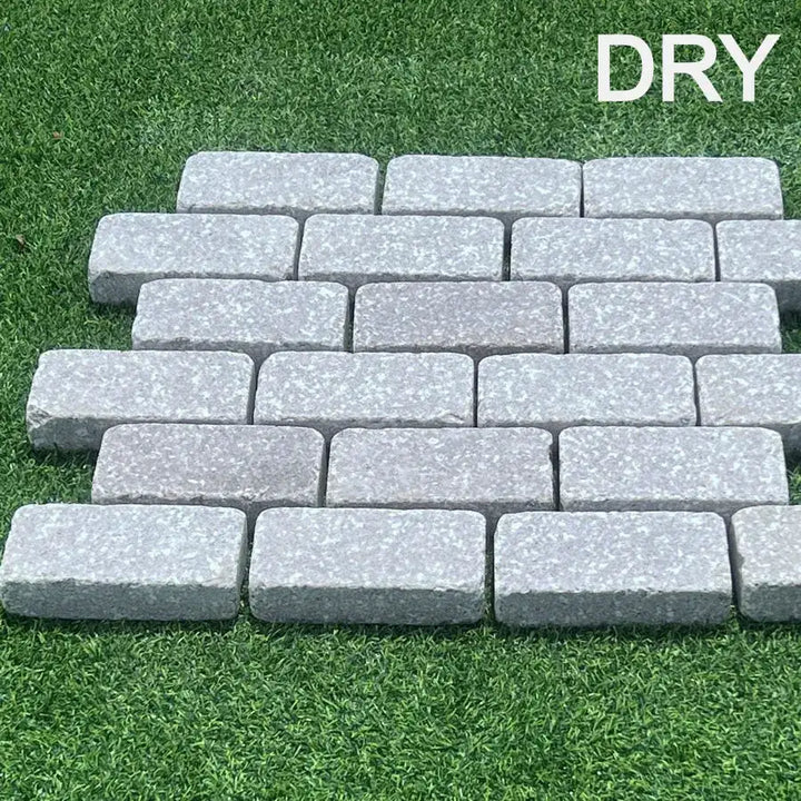 Tumbled Setts Rose Pink Sawn Granite Setts Tumbled 200x100x50mm | Paving Slabs UK