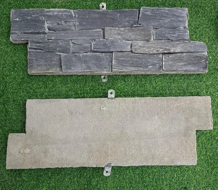 Slate Pvc Cladding Black Slate Cladding Dark Grey Z Tiles Clad Panels - Paving Slabs UK