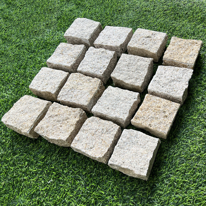 granite setts cropped yellow colour