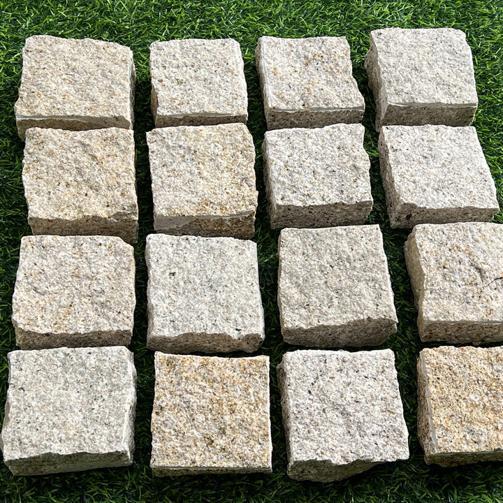 granite setts cropped yellow colour