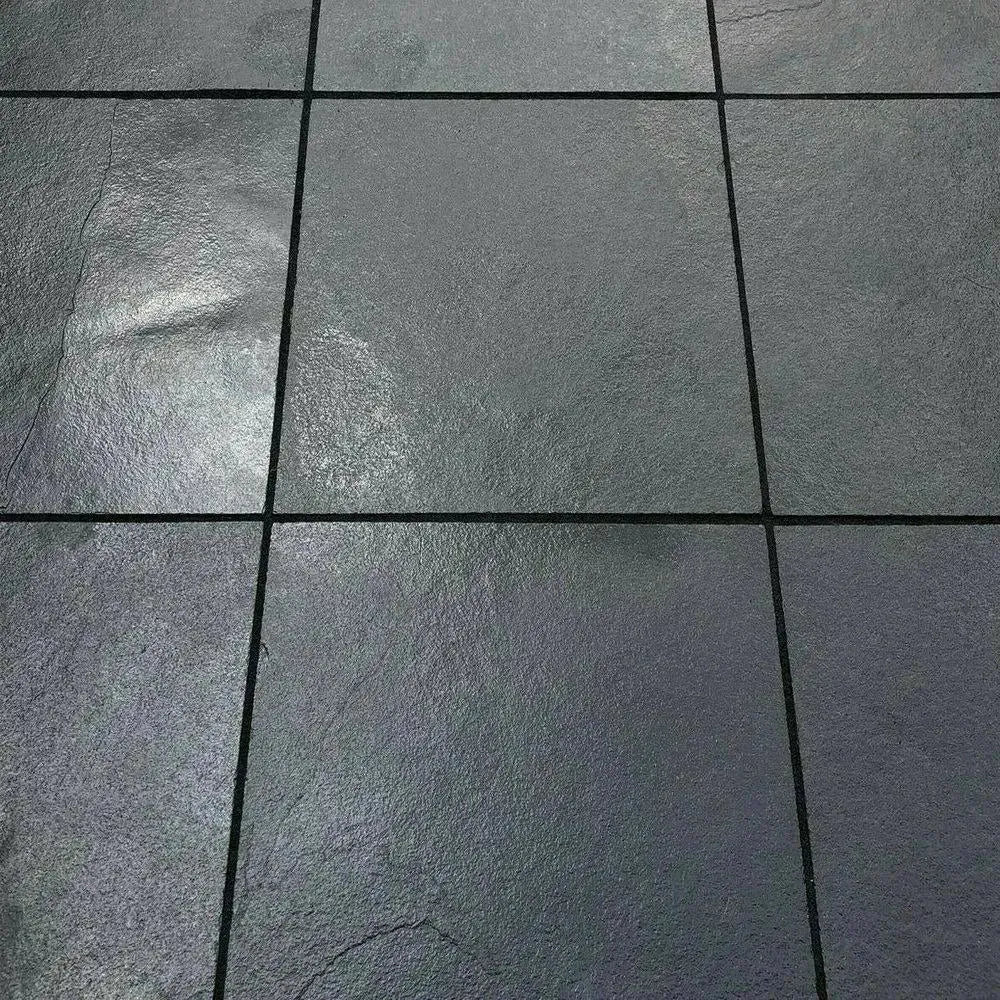 Paving Slabs 600 x 600 Black Kadapha Limestone 22mm Cal. Paving Slabs UK