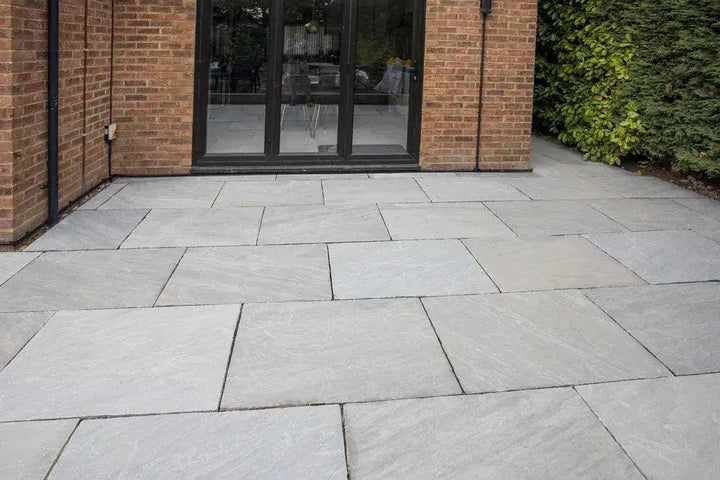 Indian Slabs Kandla Grey Indian Sandstone Paving Slabs 900 x 600 | Paving Slabs UK