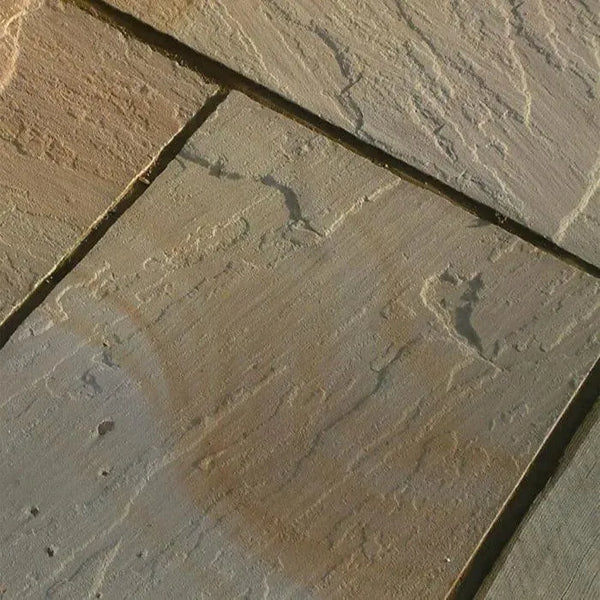 Rippon Buff Sandstone Paving Slabs 900x600 22mm Cal. £26.00/m2 - Paving Slabs UK