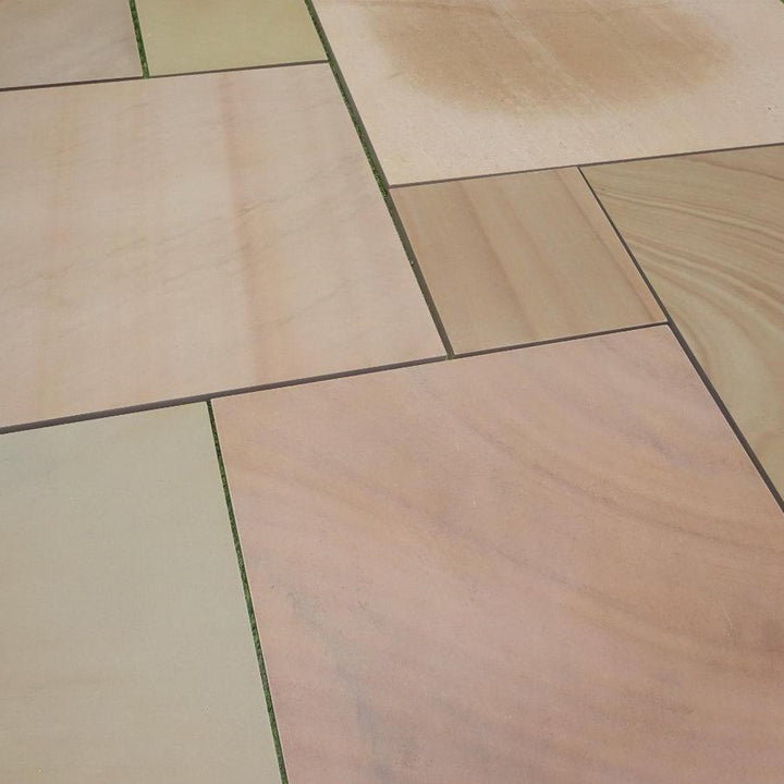 Rippon buff Indian sandstone  patio packs
