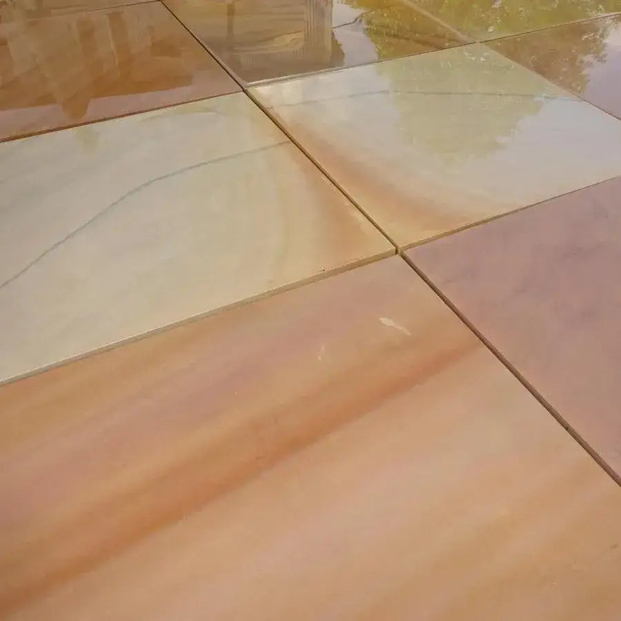 Rippon Buff Smooth Sandstone Paving 600 x 600 Paving Slabs UK