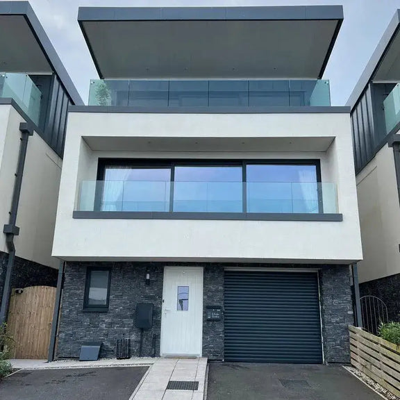 Black Slate Exterior Stone Tier Cladding Panels 550x200