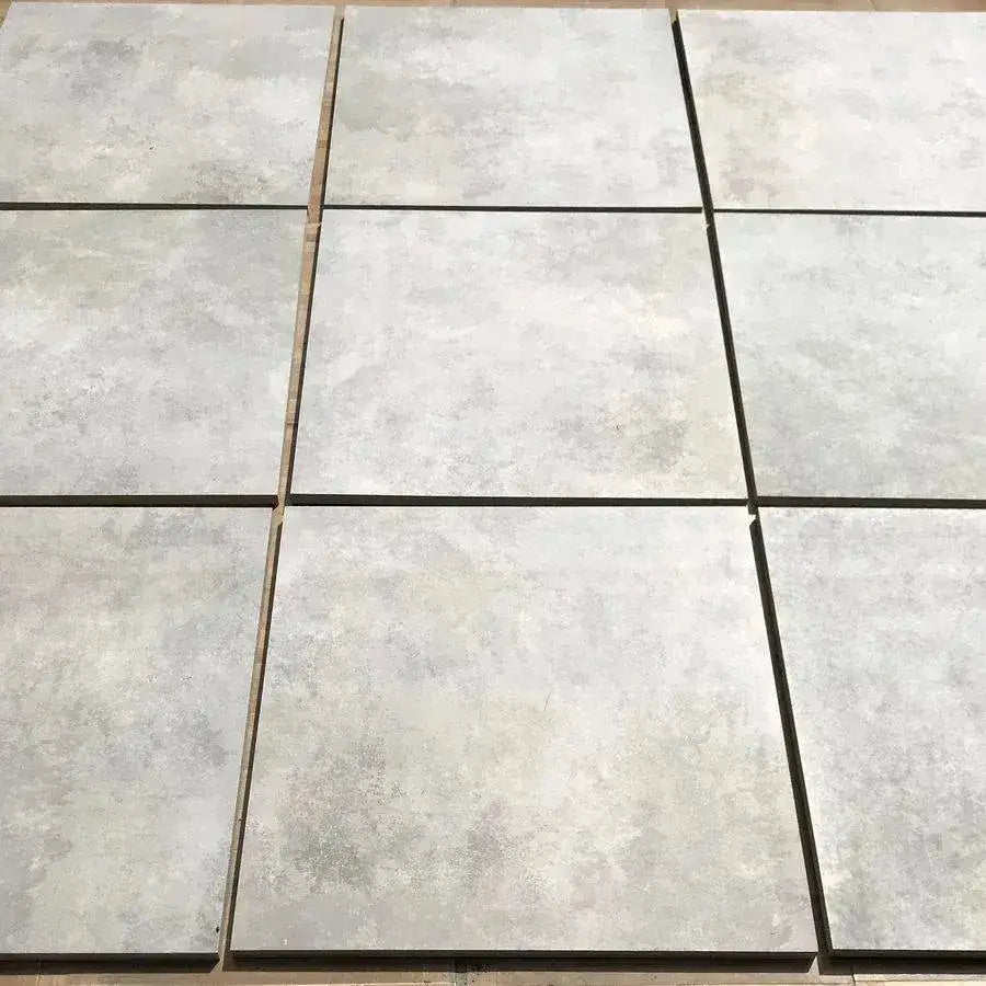 Ash Porcelain Paving Slabs Cement Effect 600 x 600 Paving Slabs UK