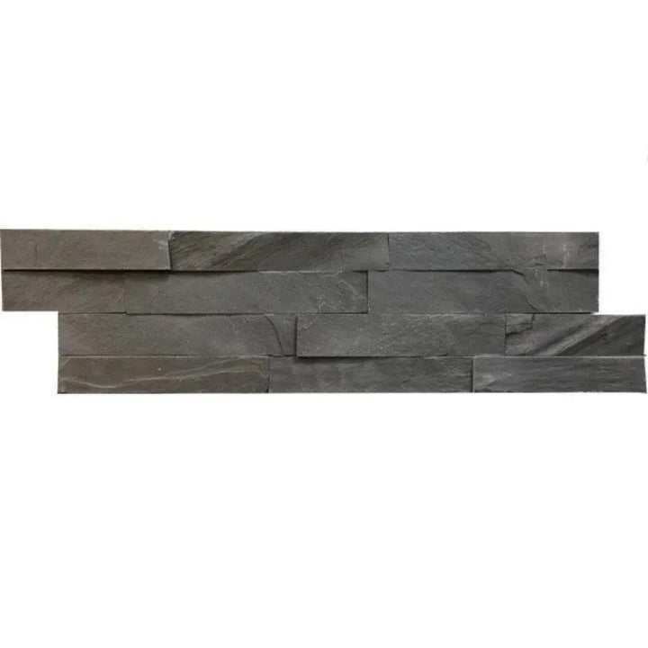 black slate split face tiles