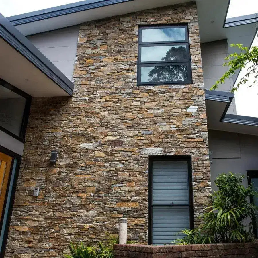 Coin Stone Cladding Autumn Gold Stone Cladding Z Tiles Clad Panels