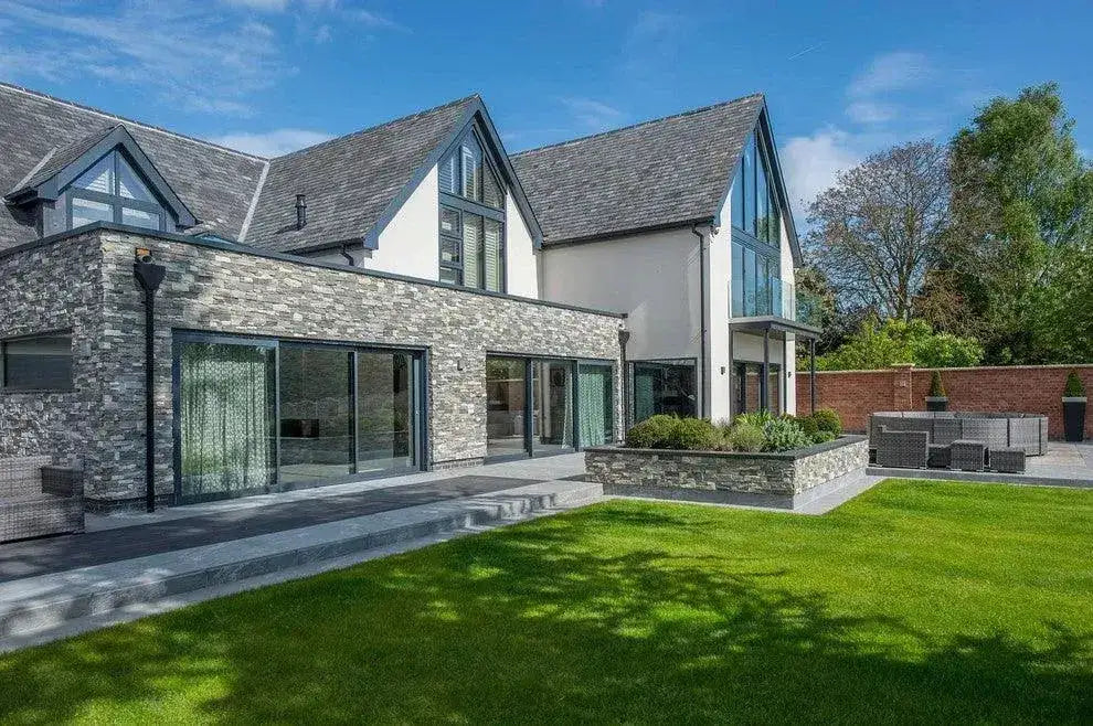 Nordic Stone Tier Cladding Blue Grey Quartz Panels 550x200 | Paving ...
