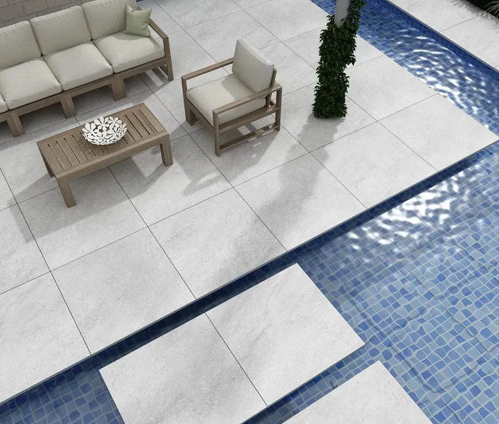 grey porcelain paving 600 x 600
