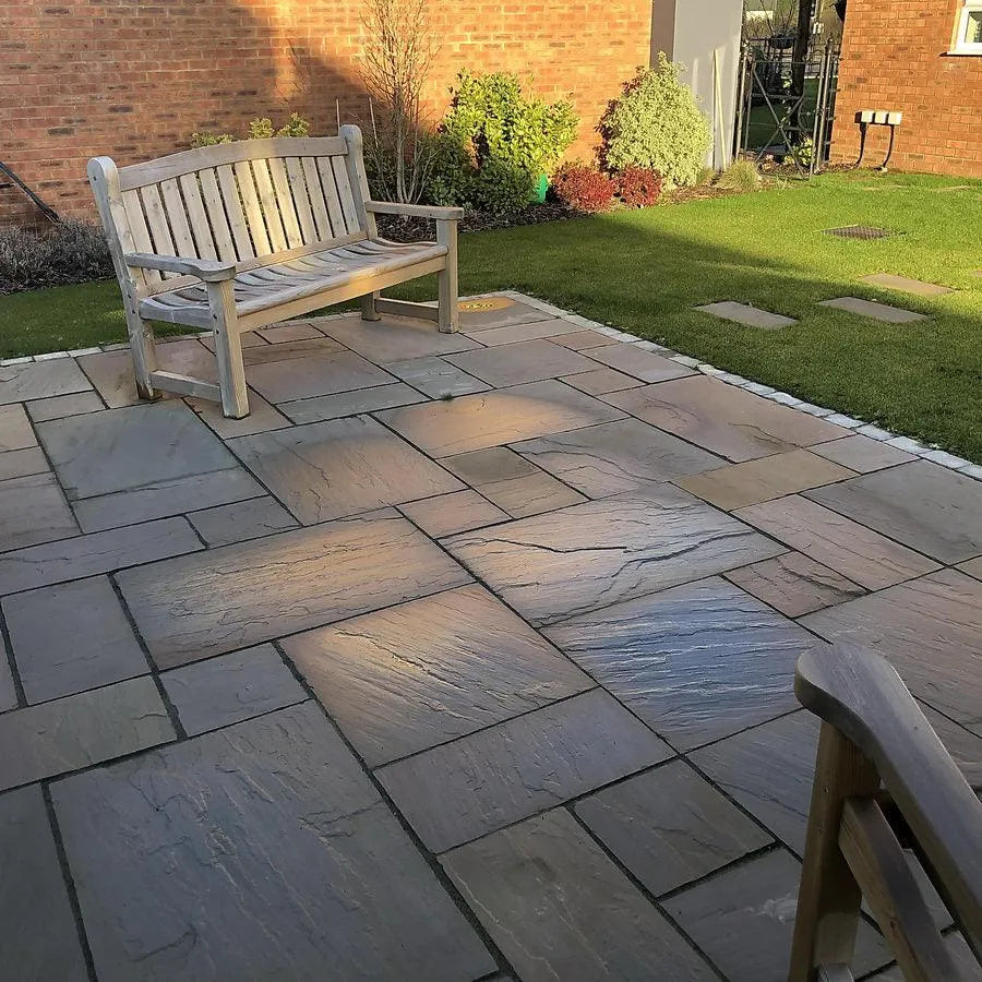 Raj Green Indian Sandstone Paving Patio 22mm