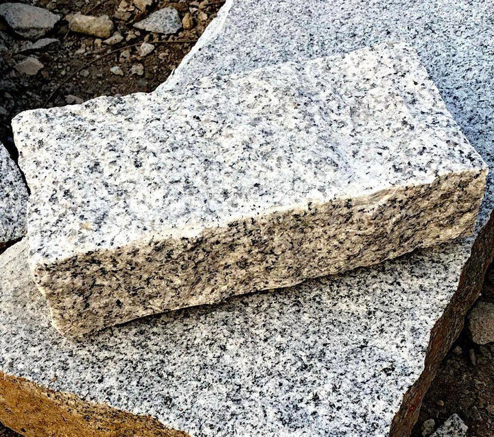 silver grey granite setts 200 x 100 x 50