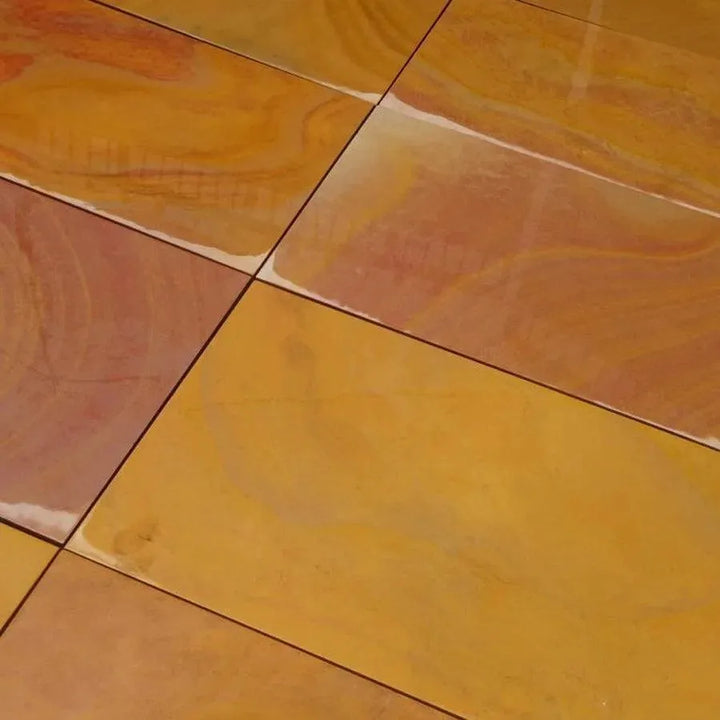 smooth Rippon buff sandstone slabs